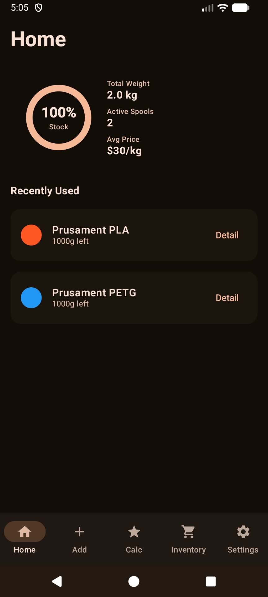FilaStore Android Home